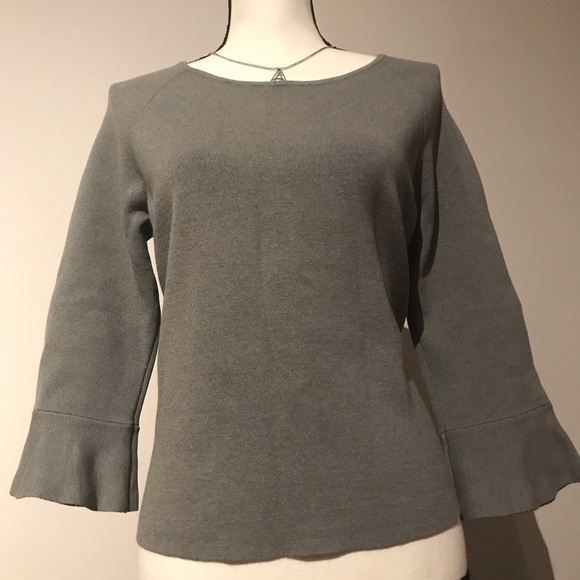 Ann Taylor Ruffle Cuff Sweater - Picture 2 of 5